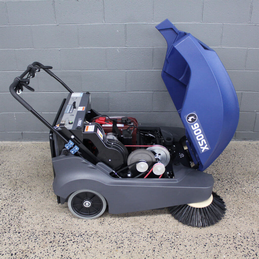 900SX Electric WalkBehind Sweeper Hammerhead Cleaning Equipment