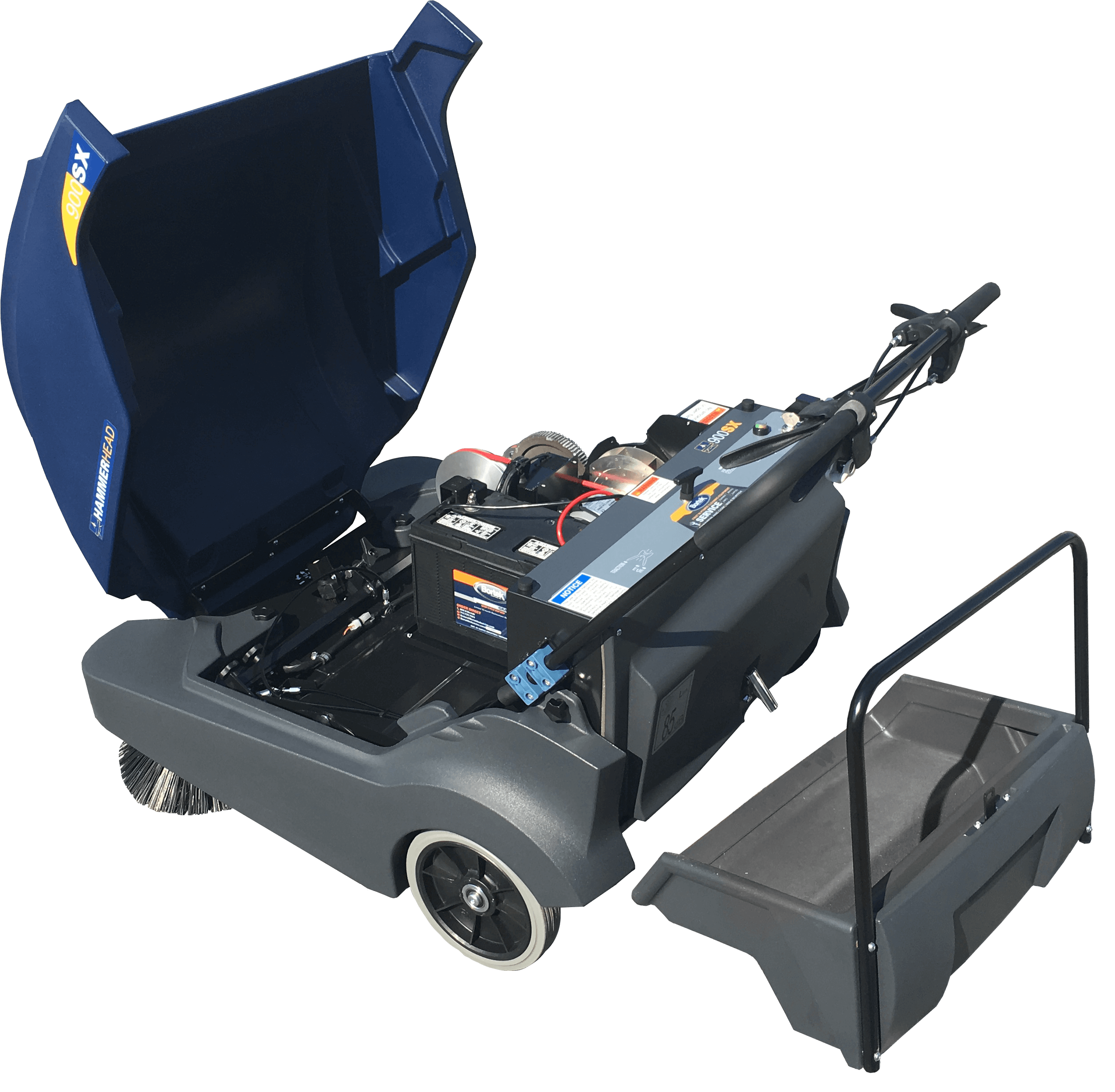 900SX Electric WalkBehind Sweeper Hammerhead Cleaning Equipment