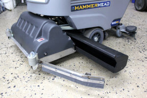 Hammerhead 500SS Scrubber Debris Hopper Open