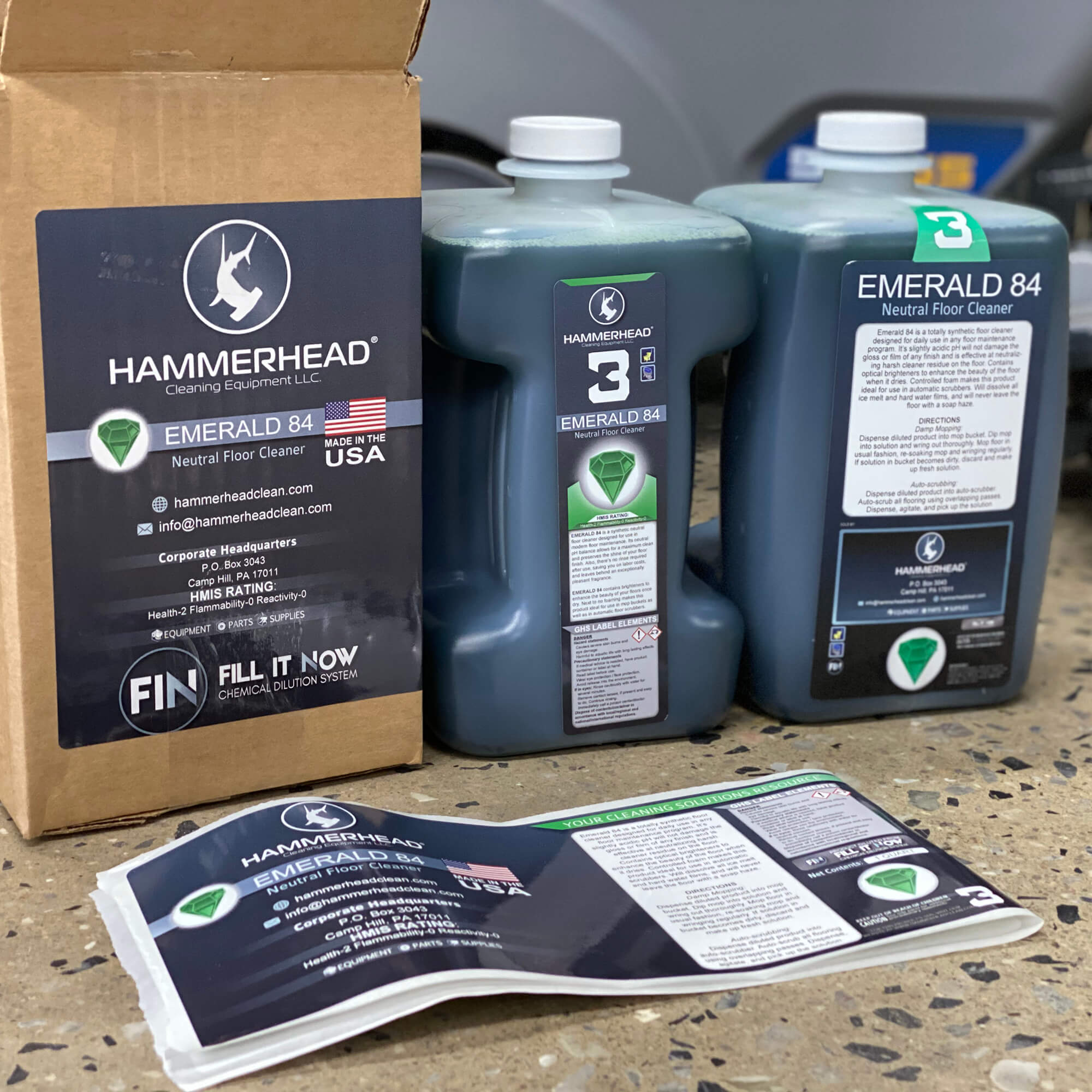 Emerald 84 Neutral Floor Cleaner (FIN) Hammerhead Cleaning Equipment